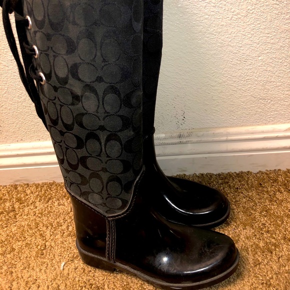 Coach Rain Boots - Picture 1 of 3